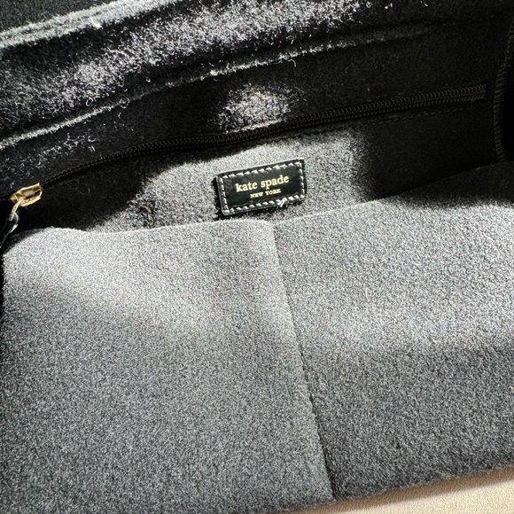 Kate Spade Frosted Felt Magazine Tote black glitter patent leather - Picture 10 of 10